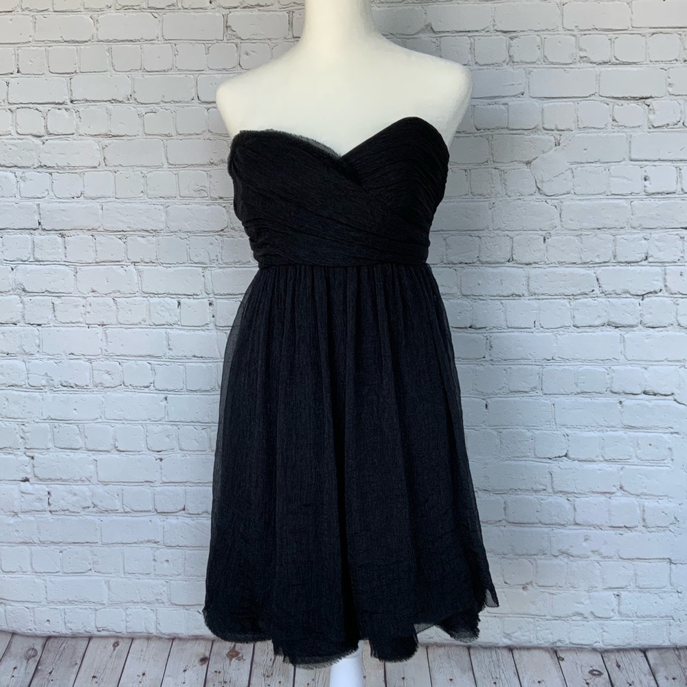 BCBGeneration Black Sweetheart Babydoll Dress